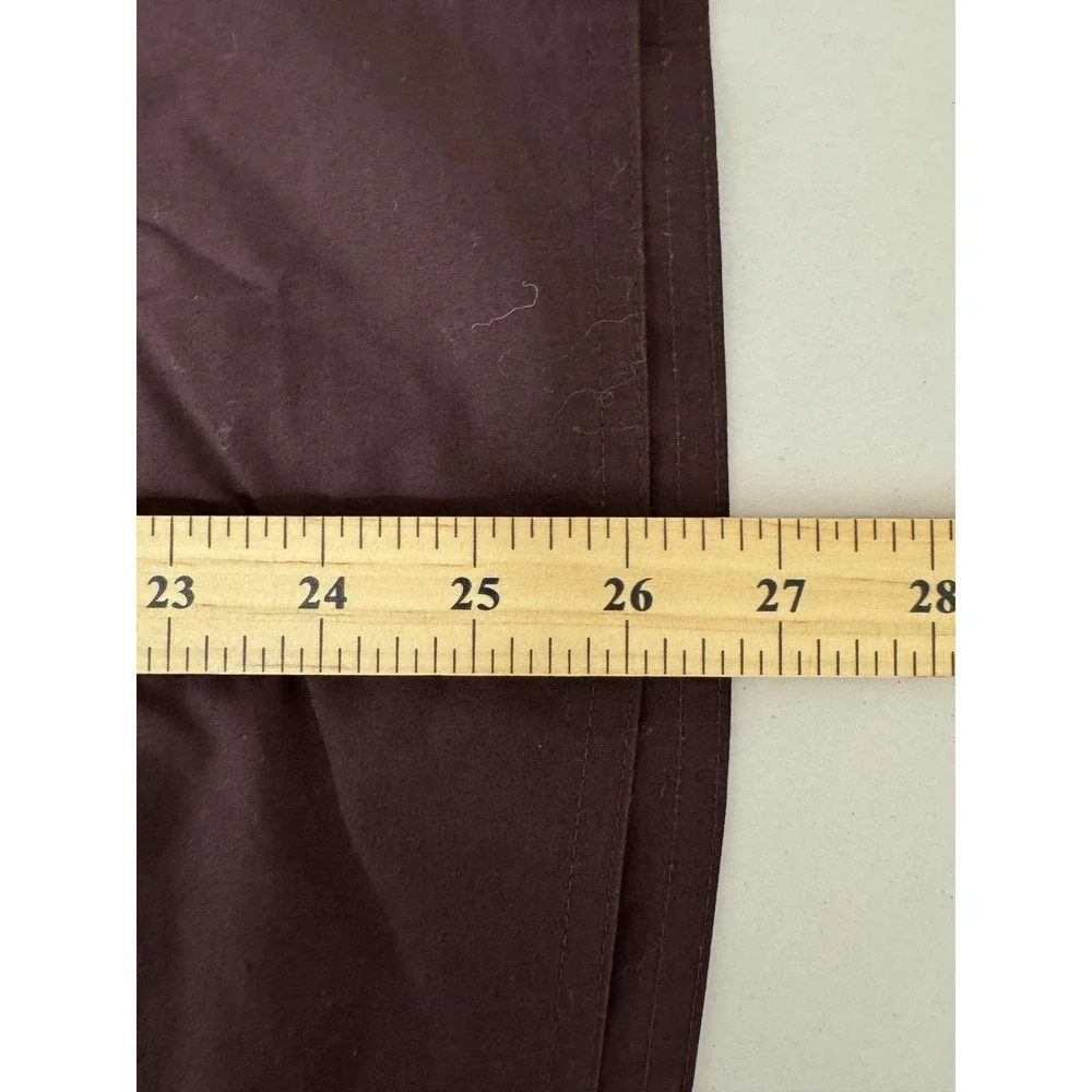 J.Crew Pull-on Midi Skirt in Cotton Poplin sz PXS Brown preppy quiet luxury